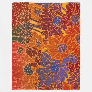 Floral Fleece Deken