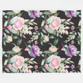 Floral Fleece Deken (Voorkant (Horizontaal))