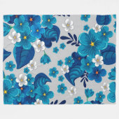 Floral Fleece Deken (Voorkant (Horizontaal))