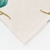 Floral Fleece Deken (Hoek)