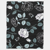 Floral Fleece Deken (Voorkant)