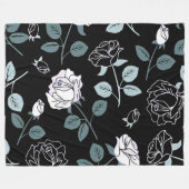 Floral Fleece Deken (Voorkant (Horizontaal))