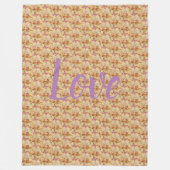 Floral Fleece Deken (Voorkant)