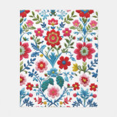 Floral Fleece Deken (Voorkant)