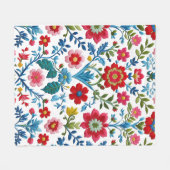 Floral Fleece Deken (Voorkant (Horizontaal))