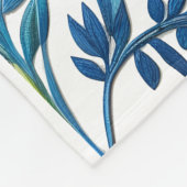 Floral Fleece Deken (Hoek)