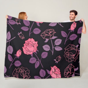 Floral Fleece Deken