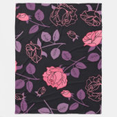 Floral Fleece Deken (Voorkant)