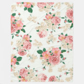 Floral Fleece Deken (Voorkant)