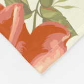 Floral Fleece Deken (Hoek)