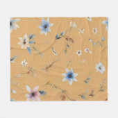 Floral Fleece Deken (Voorkant (Horizontaal))