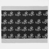 Floral Fleece Deken (Voorkant (Horizontaal))