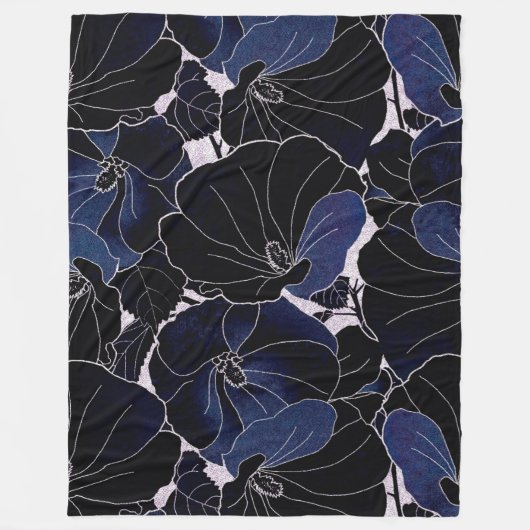 Floral Fleece Deken (Voorkant)