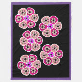 Floral Fleece Deken (Voorkant)