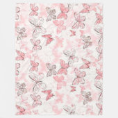 Floral Fleece Deken (Voorkant)