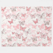 Floral Fleece Deken (Voorkant (Horizontaal))