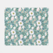 Floral Fleece Deken (Voorkant (Horizontaal))