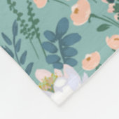 Floral Fleece Deken (Hoek)