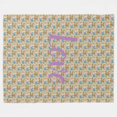 Floral Fleece Deken (Voorkant (Horizontaal))