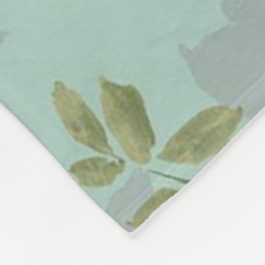 Floral Fleece Deken (Hoek)