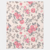 Floral Fleece Deken (Voorkant)