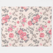Floral Fleece Deken (Voorkant (Horizontaal))