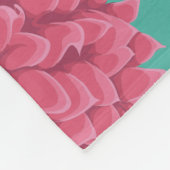 Floral Fleece Deken (Hoek)