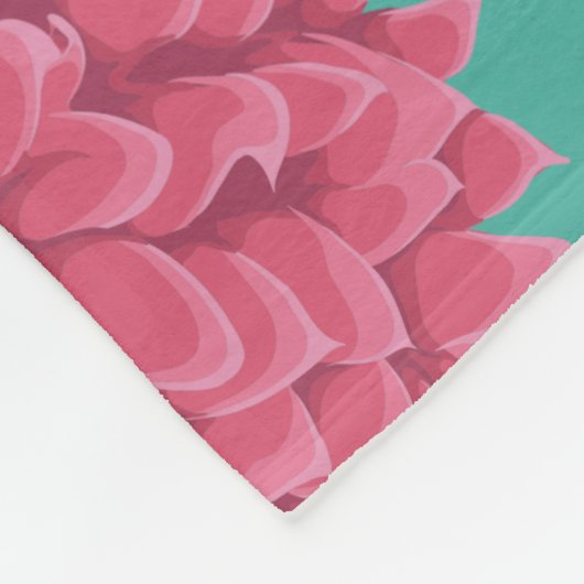 Floral Fleece Deken (Hoek)