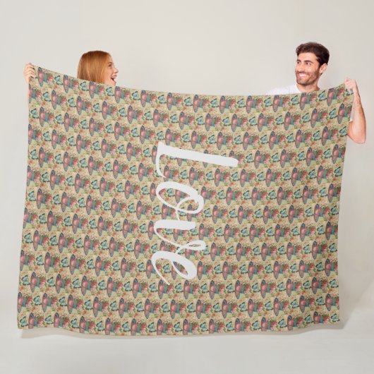 Floral Fleece Deken (In situ)