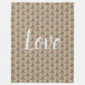 Floral Fleece Deken (Voorkant)