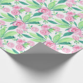 Floral-flessenpapier voor de Waterverf La Rosa Cadeaupapier (Hoek)