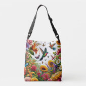 Floral Flight Fantasy Crossbody Tas (Achterkant)