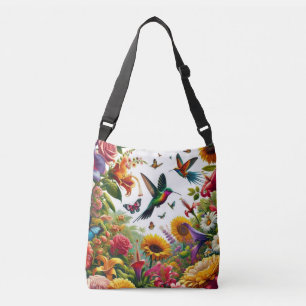 Floral Flight Fantasy Crossbody Tas