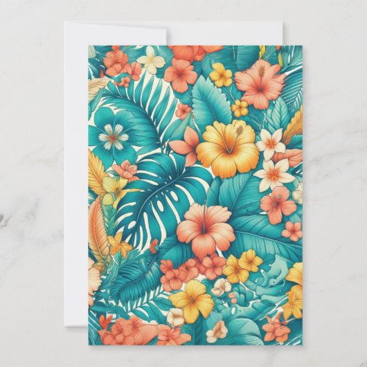 Floral Flight Symfonie Bedankkaart (Achterkant)