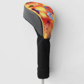 Floral Flower Driver Hoesje Golfheadcover (Schuin)