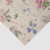  Floral Flower Pattern Pastel Cream Art Tissuepapier (Detail)