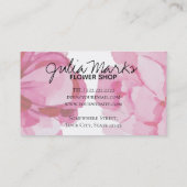 Floral Flower Shop Visitekaartje (Achterkant)