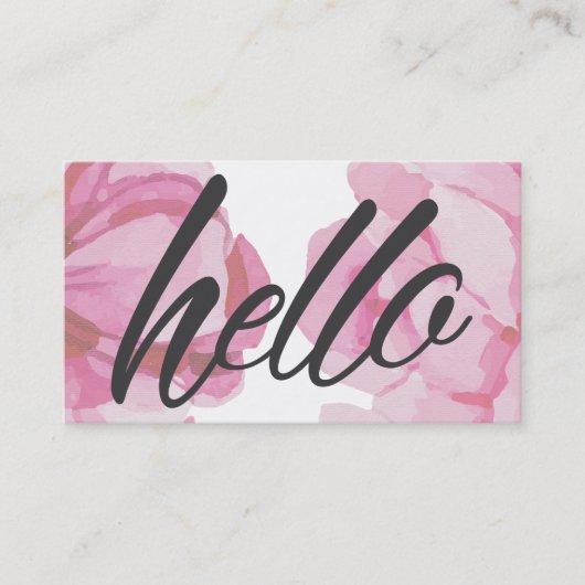 Floral Flower Shop Visitekaartje (Voorkant)