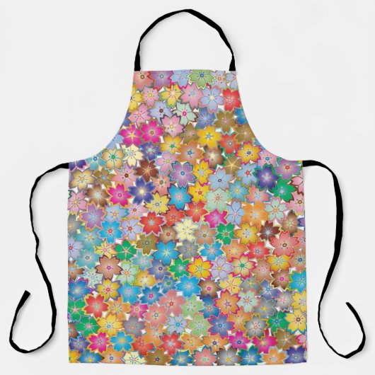 Floral flowers background pattern schort (Voorkant)