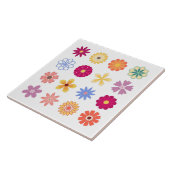 Floral Flowers, bloemen Tegeltje (Zijkant)