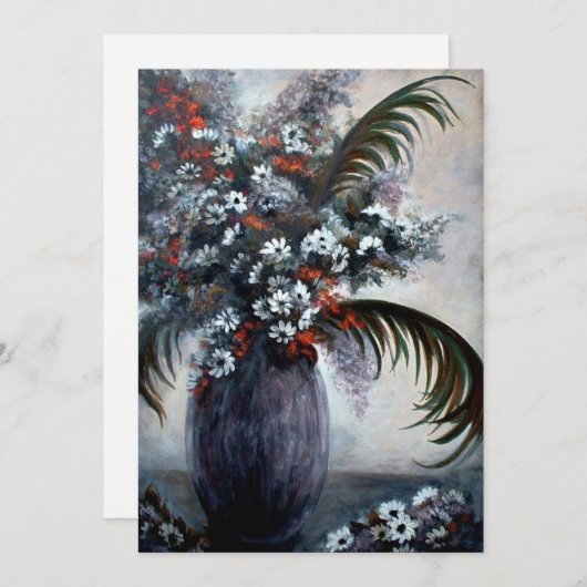 Floral Flowers Fragile Beauties beroemd gemaakt do Kaart (Voorkant / Achterkant)