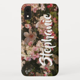 Floral Flowers Gepersonaliseerde naam Case-Mate iPhone Case