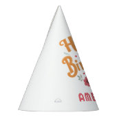 Floral Flowers Happy Birthday Handlettering Feesthoedjes (Links)