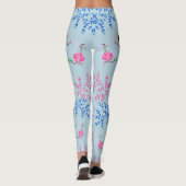 Floral Flowers Natuur Birds Leggings (Achterkant)