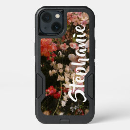 Floral Flowers Roze Witte Otterbox Gepersonaliseer