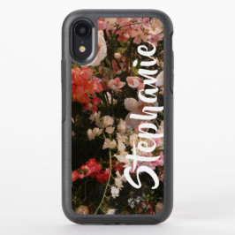 Floral Flowers Roze Witte Otterbox Gepersonaliseer