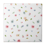 Floral Flowers Rozen Botanische Cute Simple Minima Tegeltje<br><div class="desc">Floral Flowers Rozen Botanische Cute Simple Minimal</div>