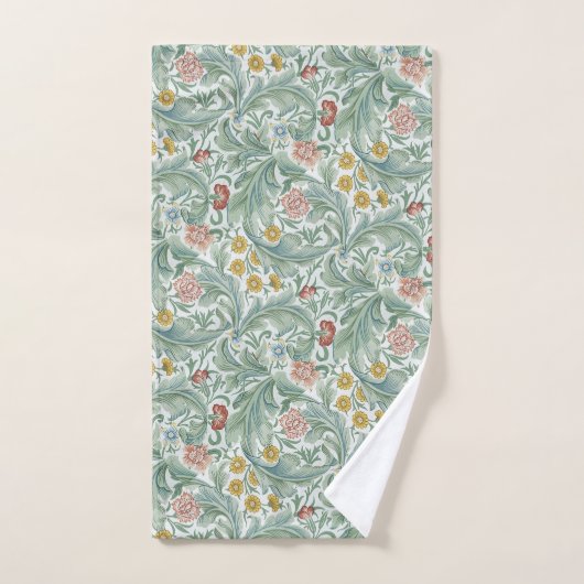  Floral Flowers William Morris Leicester Bad Handdoek (Handdoek)