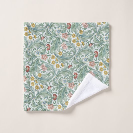  Floral Flowers William Morris Leicester Bad Handdoek (Wasdoekje)