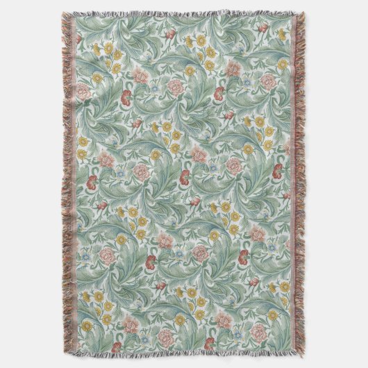  Floral Flowers William Morris Leicester Deken (Voorkant Verticaal)